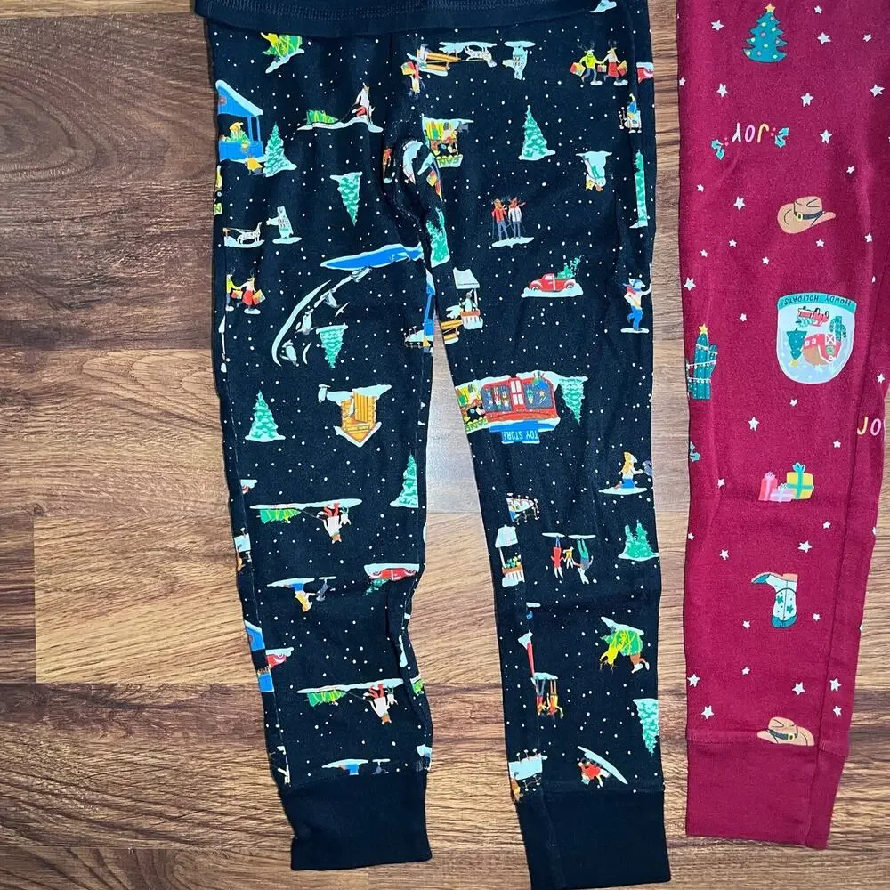 Old Navy Unisex Christmas Pajama Set Bundle Youth Size 6